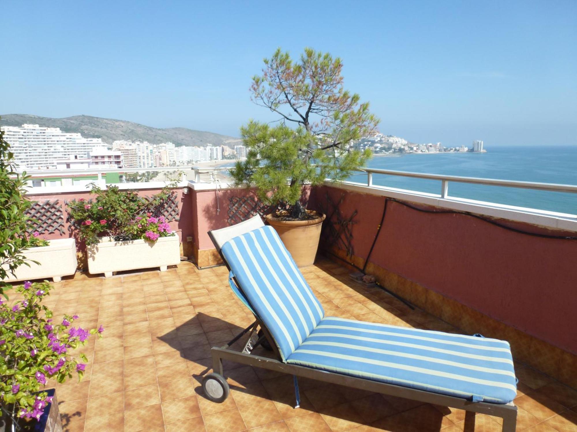 Apartmán Espectacular Terraza Y Vistas En 1A Linea De Playa Cullera Exteriér fotografie